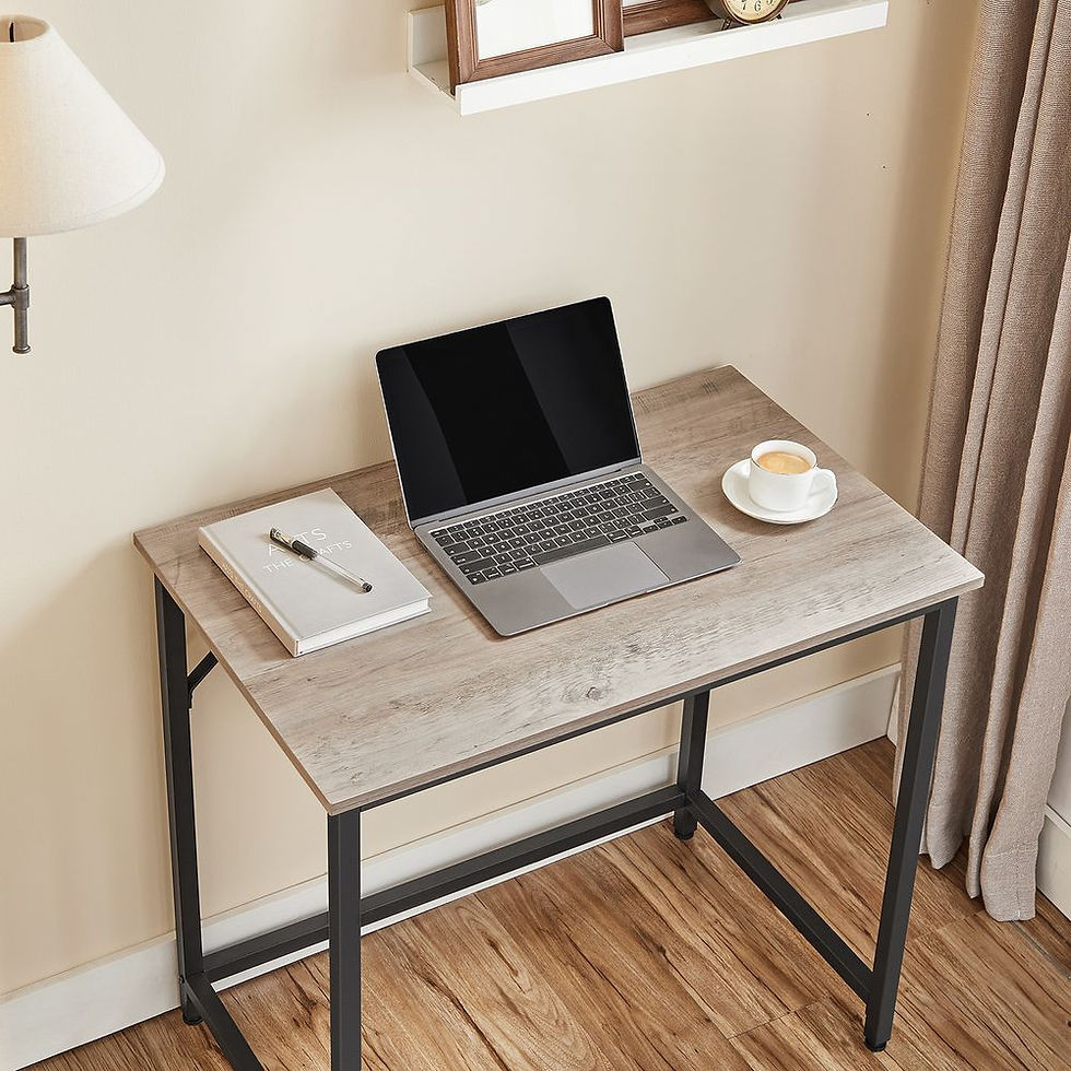 Thumbnail: Desk with metal frame 50 x 80 x 76 cm