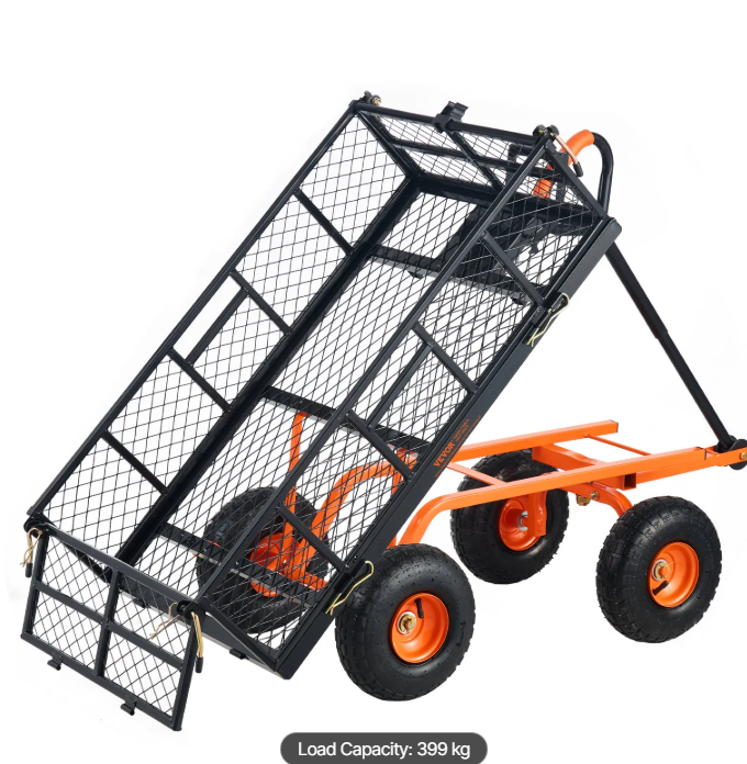 Thumbnail: Garden Dump Cart 880 lb Heavy Duty 399.2 kg
