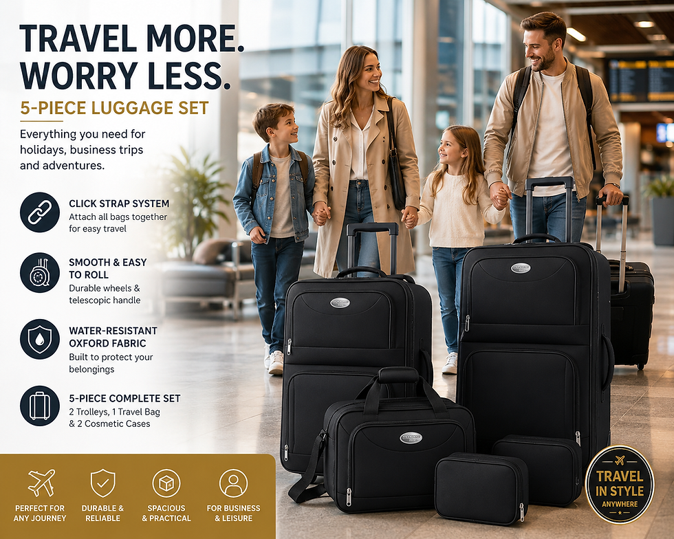 Thumbnail: 5 piece luggage set