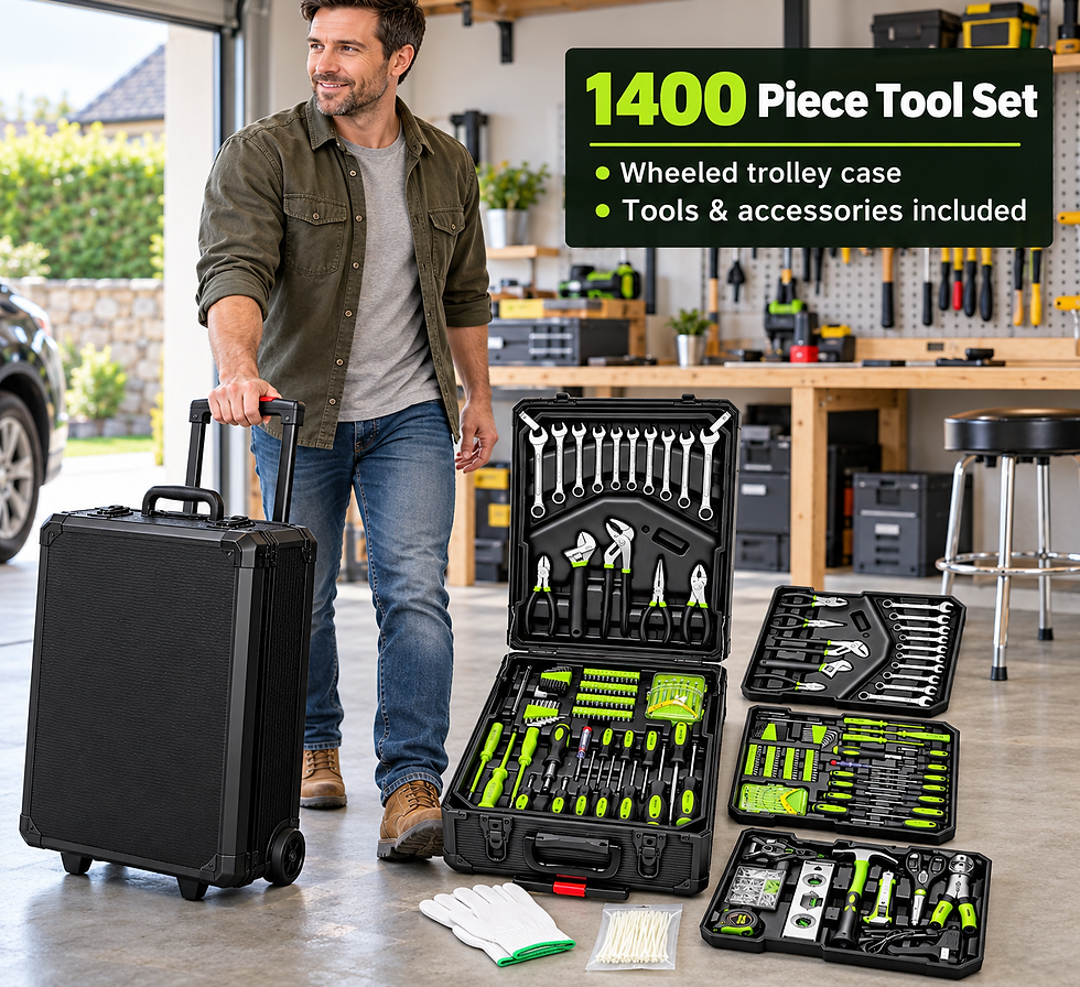 Thumbnail: XXL 1400-Piece Tool Trolley | Universal Rolling Tool Set