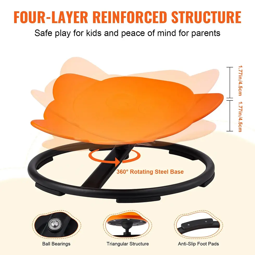 Thumbnail: Kids Spinning Chair 220 lbs Sensory Swivel Chair
