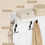 Thumbnail: 5-in-1 Coat Rack with Bench, Shoe Storage & Mirror – White
