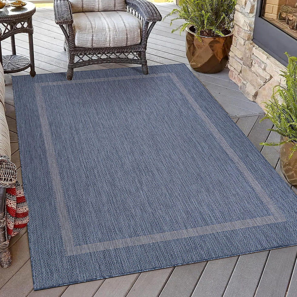 Thumbnail: Washable Indoor and Outdoor Rug, Weatherproof