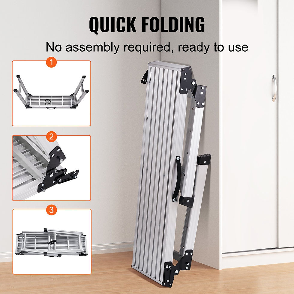 Thumbnail: Adjustable Work Platform, 330 lbs Load Capacity, Folding