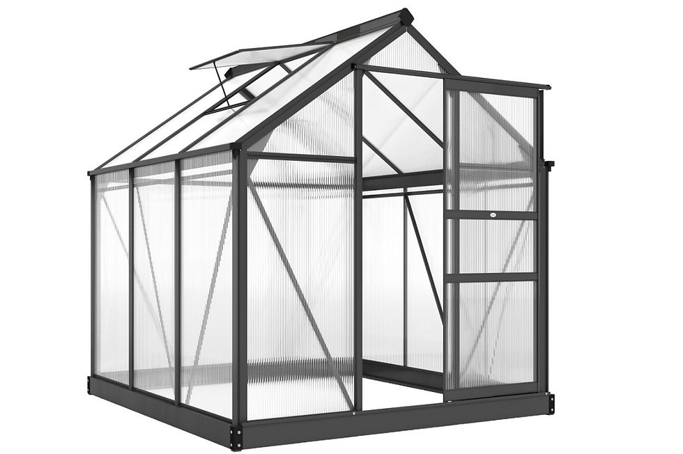 Thumbnail: 6 x 6ft Polycarbonate Greenhouse