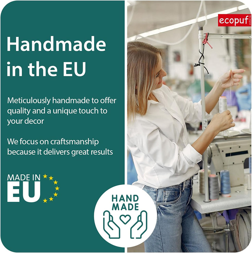 Thumbnail: Corduroy Bean Bag Chair with Handle & Pocket – Modern Soft Seating