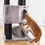 Thumbnail: Luxury scratching post thick trunks 141 cm Grey