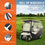 Thumbnail: Transparent Golf Cart Rain Cover 4 Person Golf Cart Cover 144 x 113cm 600D Wate