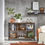 Thumbnail: Industrial style bookcase Console table display cabinet