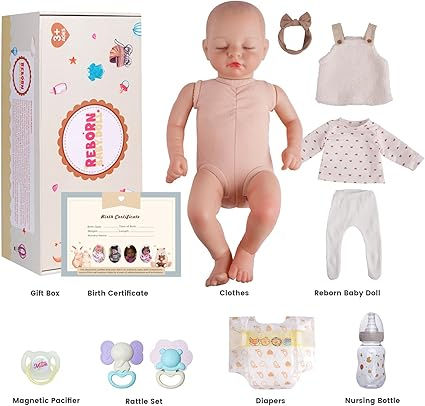 Thumbnail: 17” Realistic Reborn Baby Girl Doll