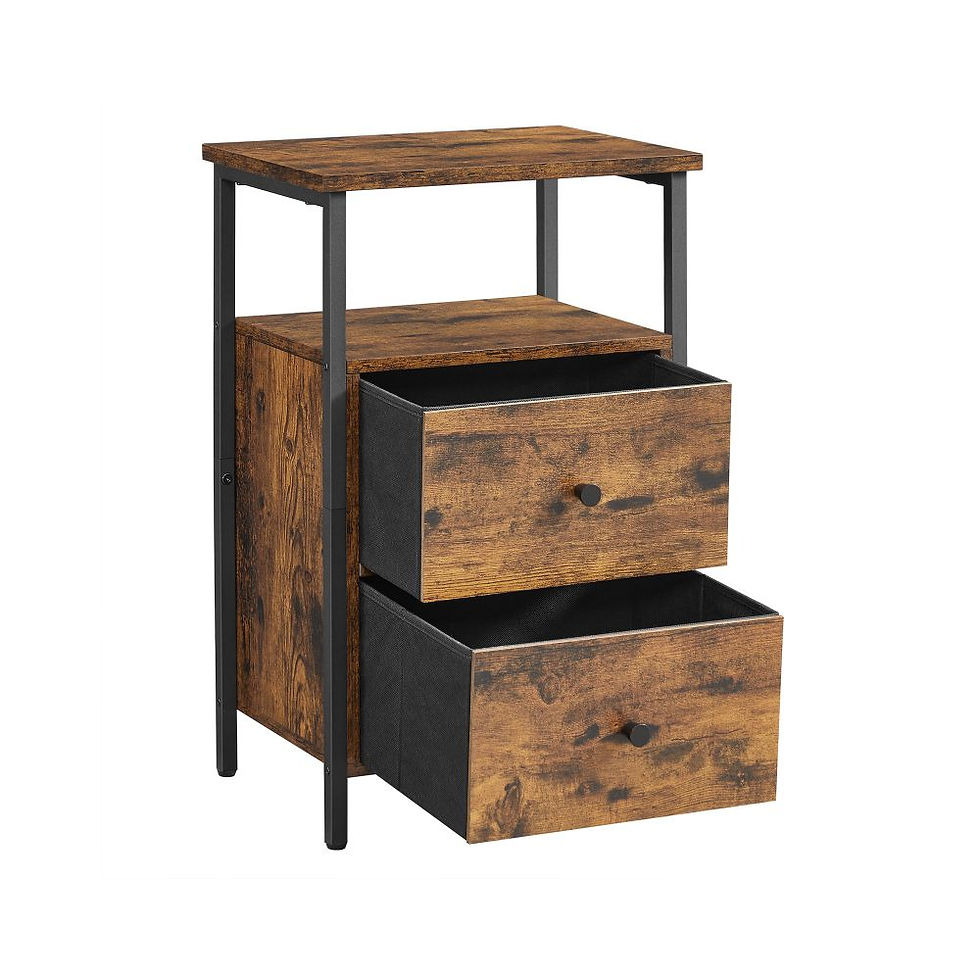 Thumbnail: Bedside table with 2 drawers