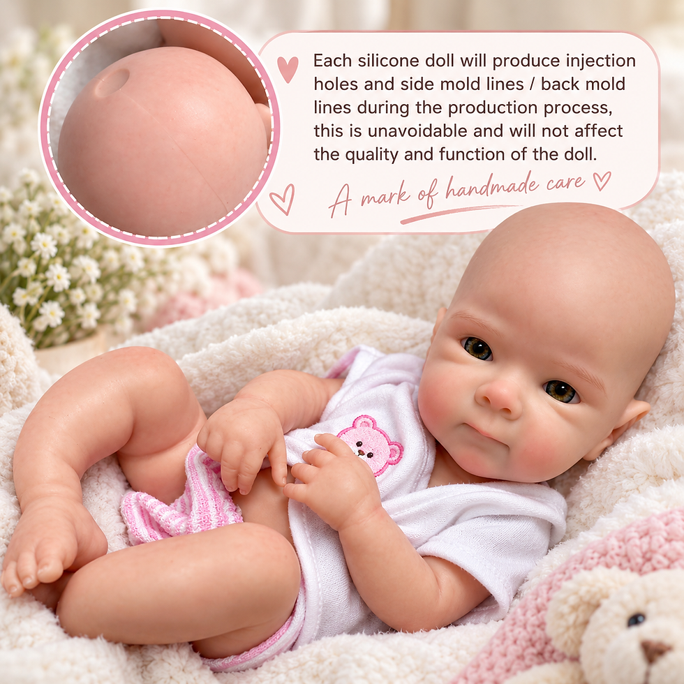 Thumbnail: 33cm Full Body Silicone Reborn Baby Girl Doll