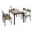 Thumbnail: Dining table with 4 chairs | 5-Piece Dining Set