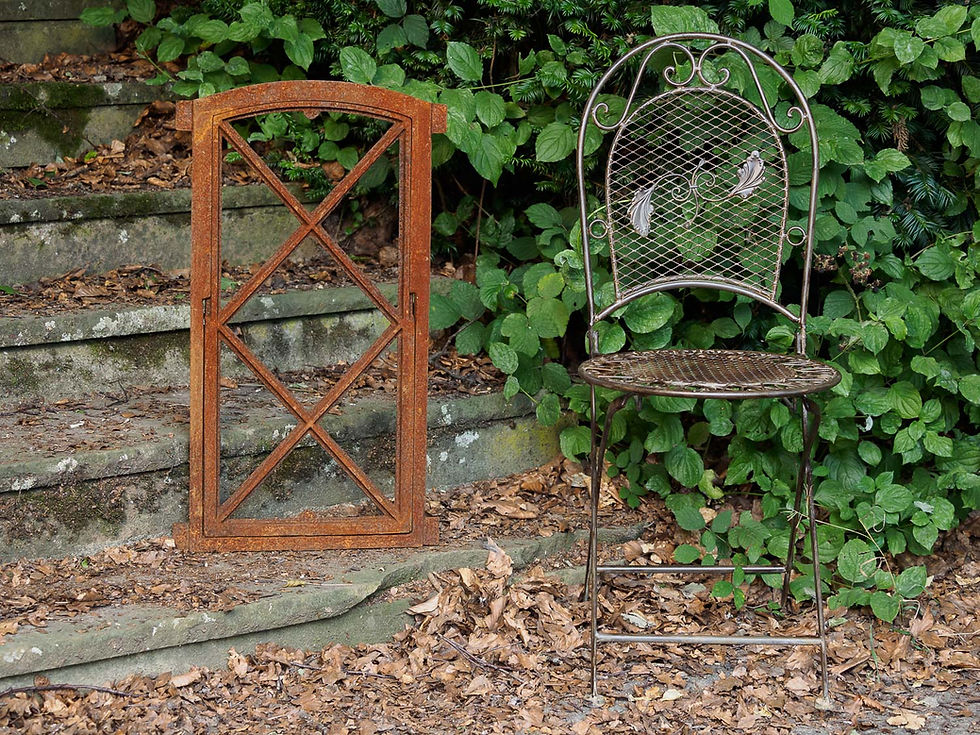 Thumbnail: Antique Style Cast Iron Stable Window – Hinged Barn Window 38 x 76 cm