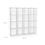 Thumbnail: Plug-in shelf, 16 cube storage system made of metal wire, DIY cabinet, modular,