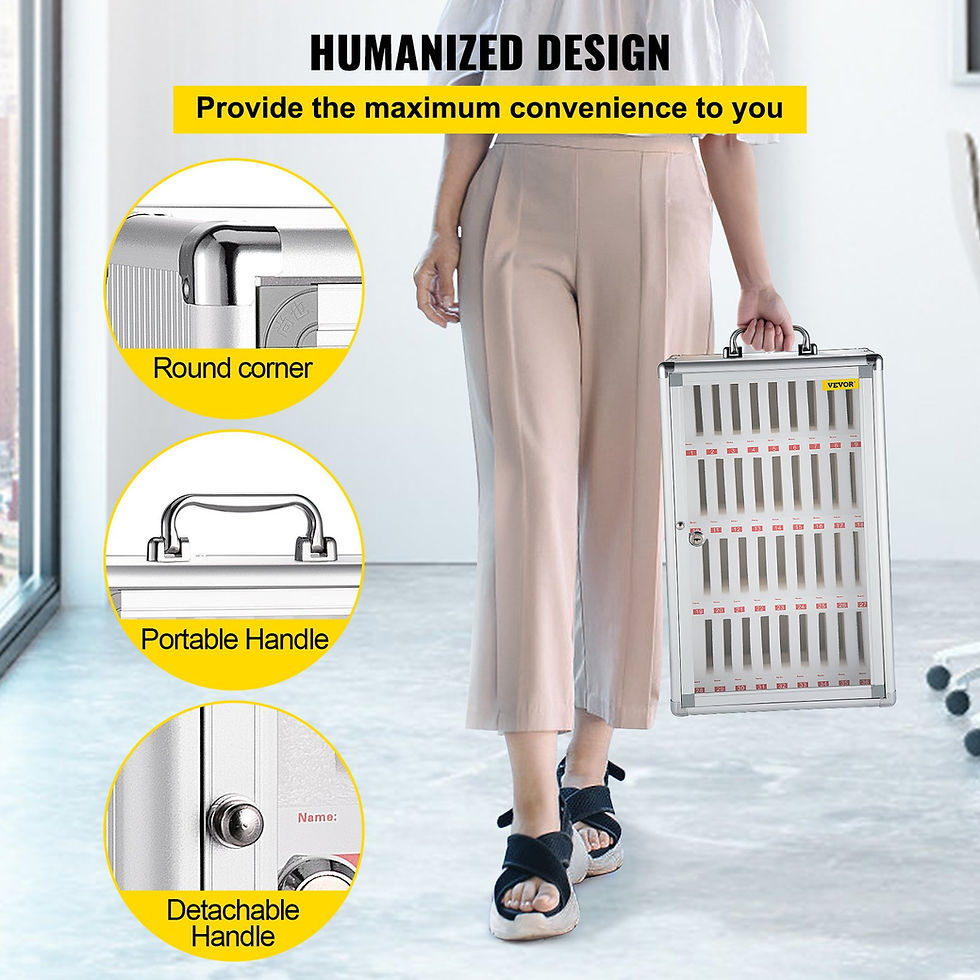 Thumbnail: Cell Phone Storage Cabinet, 36 Slots, Aluminum Alloy Pocket Chart Storage Locker