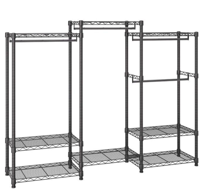 Thumbnail: Heavy Duty Clothes Rack Adjustable Freestanding Wardrobe Storage