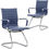 Thumbnail: Set of 2 Cantilever PU Leather Visitor Chair with Chrome Frame