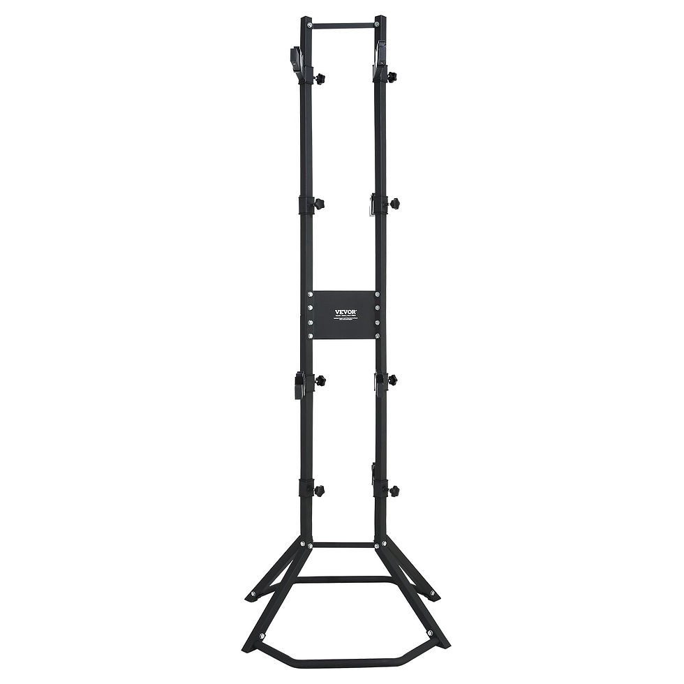 Thumbnail: 4 Bike Storage Rack, Free Standing Gravity Wall Vertical Bike Rack, Fully Adjust
