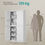 Thumbnail: Tall Metal Storage Cabinet with Lock – 5-Tier Adjustable Shelves, 4 Doors, 180cm