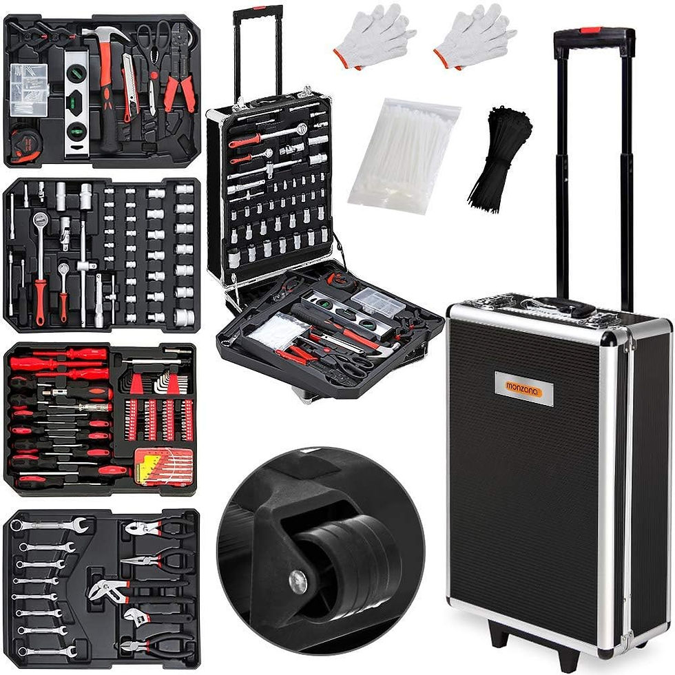Thumbnail: XXL Filled Tool Box Set 899 Pieces Tool Trolley