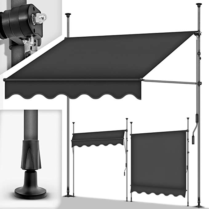 Thumbnail: Clamp awning with hand crank balcony