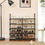Thumbnail: shoe rack with 10 shelves, large shoe stand made of iron, DIY, stand shelf