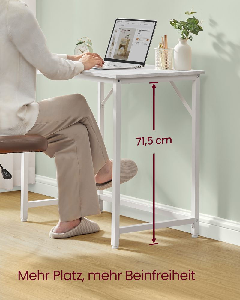 Thumbnail: Desk with metal frame 50 x 80 x 76 cm