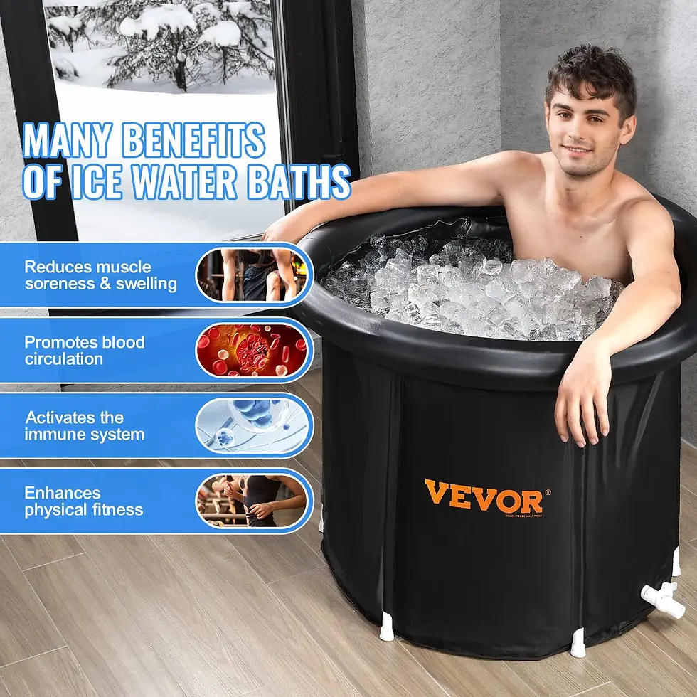 Thumbnail: Portable Ice Bath Tub for Athletes  Cold Plunge Tub for Recovery, Inflata