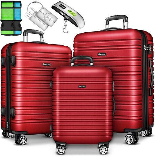 Travel Suitcase Set 3 Pieces with Luggage Scale,