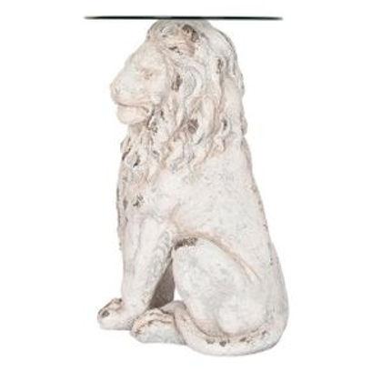 Lion Side Table coffee table aged design  Elegance Redefined