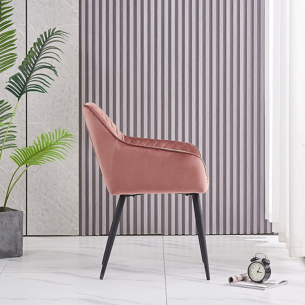 Thumbnail: Set of 4, Kitchen Chairs, Upholstered Chairs