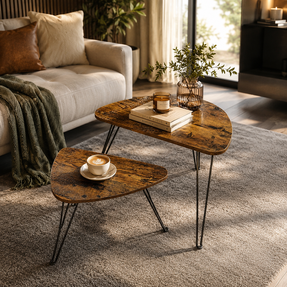 Thumbnail: Coffee tables Set of 2 side tables