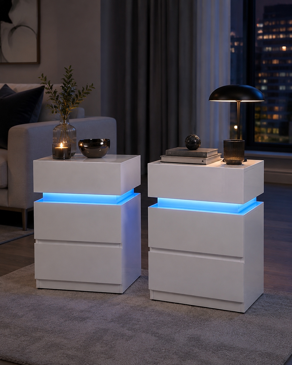 Thumbnail: Bedside table with LED lighting
