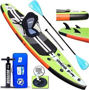 Stand Up Paddling Board Inflatable SUP Board Set, Includes Kayak Seat