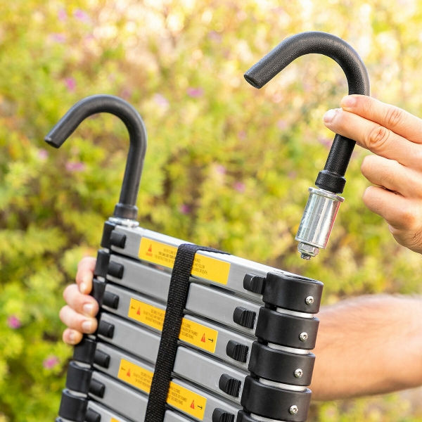 Thumbnail: TELESCOPIC LADDER 3.2M WITH HOOKS