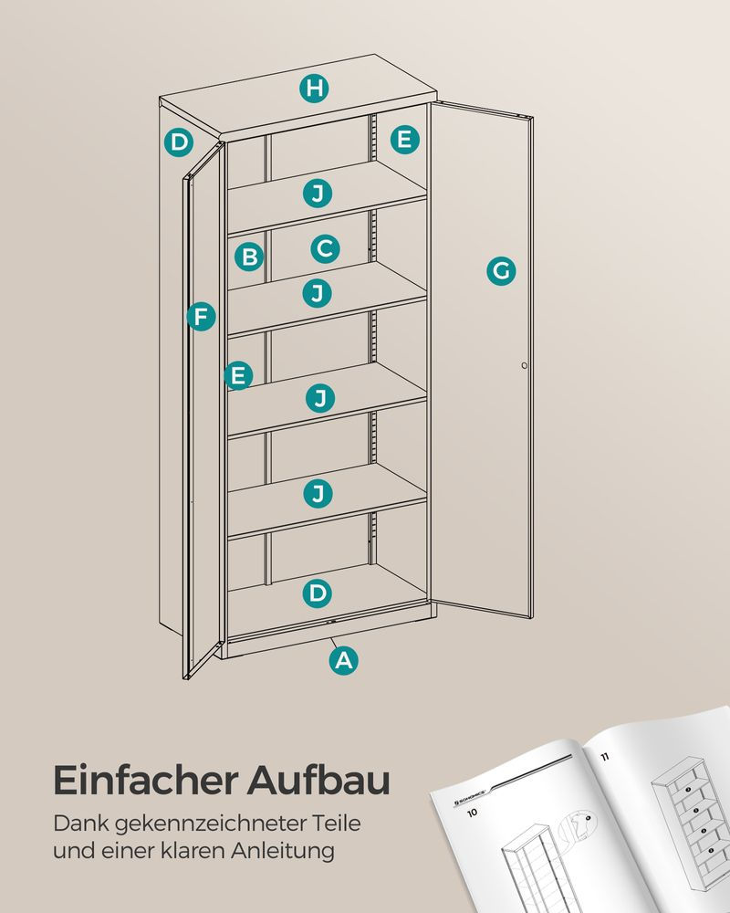 Thumbnail: Steel Storage Cabinet for Garage
