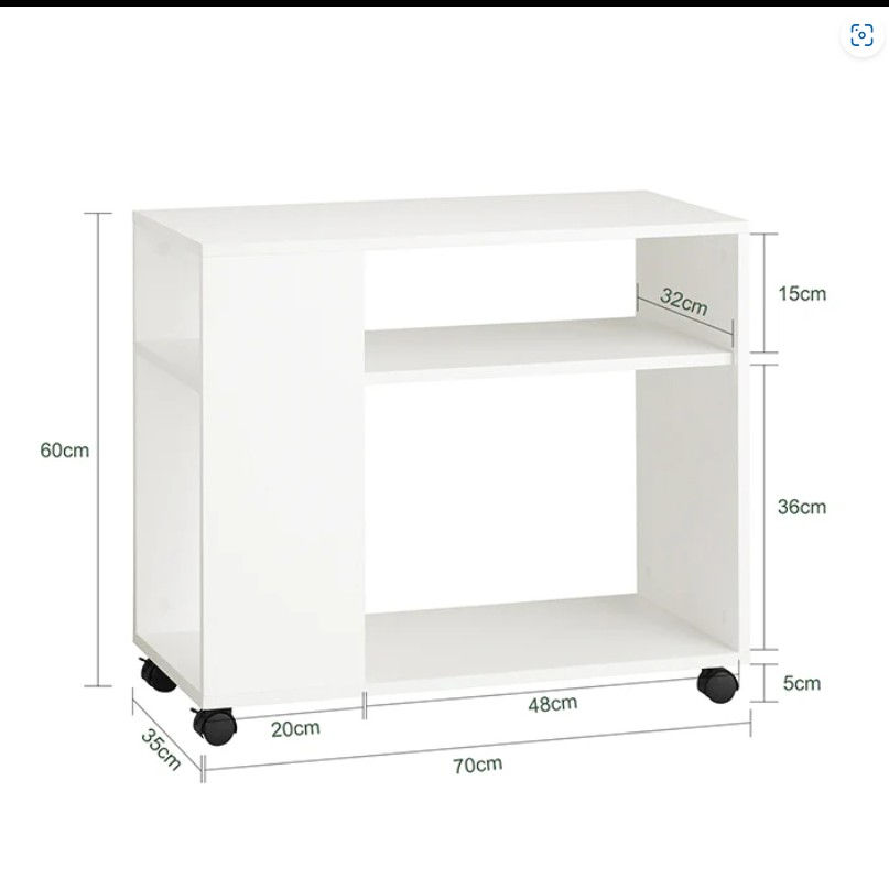 Thumbnail: Side Table with Wheels