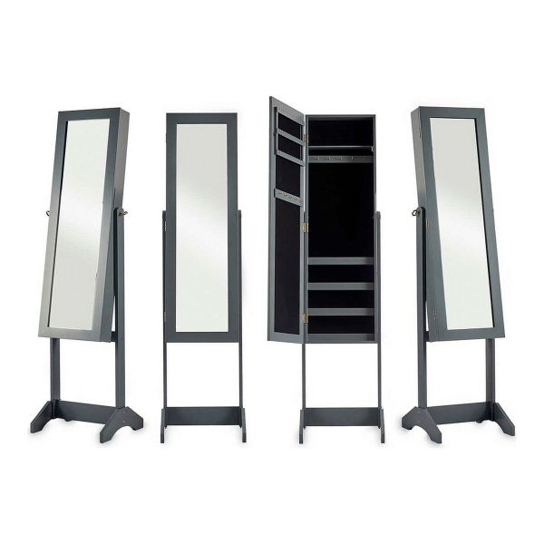 Thumbnail: MIRROR JEWELLERY STAND GREY