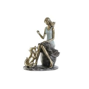 Blue Golden Lady Decorative Figure - Symbol of Friendship