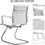Thumbnail: Set of 2 Cantilever PU Leather Visitor Chair with Chrome Frame