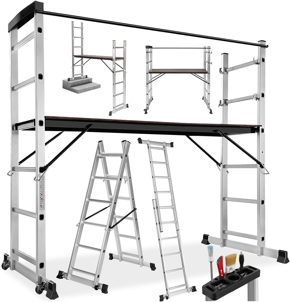 Thumbnail: Aluminium Combination Ladder Scaffold Platform