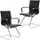 Thumbnail: Set of 2 Cantilever PU Leather Visitor Chair with Chrome Frame