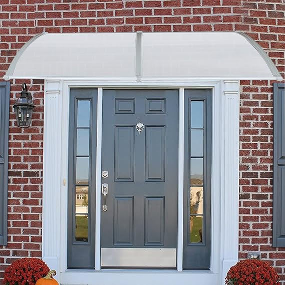 Thumbnail: Canopy Front Door, Plastic, Aluminium, Arched Canopy, Transparent, Window Awnin