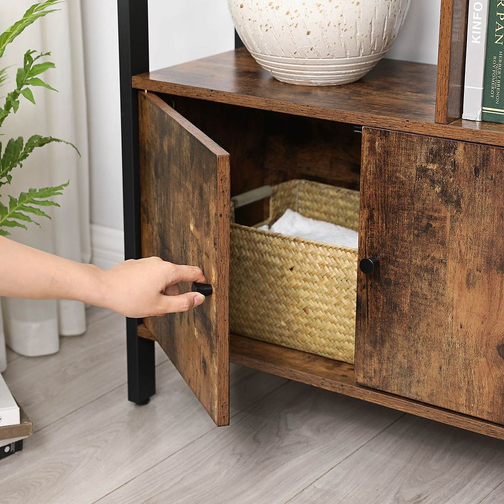Thumbnail: Bookcase, Bookcase with 4 Open Shelves, Spacious Living Room Cabinet,