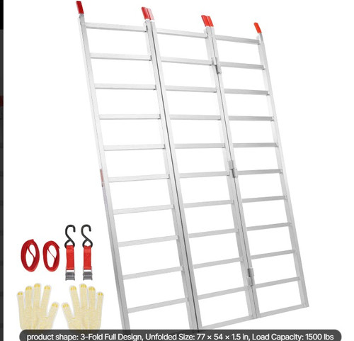 Heavy-Duty Aluminium Loading Ramp – Triple-Fold Design | Mcafee S