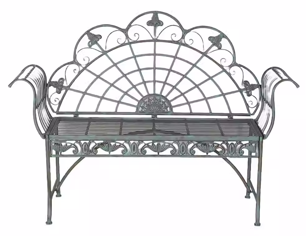Garden Bench Antique Iron Bench Nostalgic Bench Wrought Iron