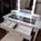Thumbnail: Dressing Table Set, Padded Stool and 10 Dimmable Bulbs