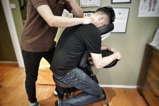 Neck & Shoulder Massage on Massage Chair
