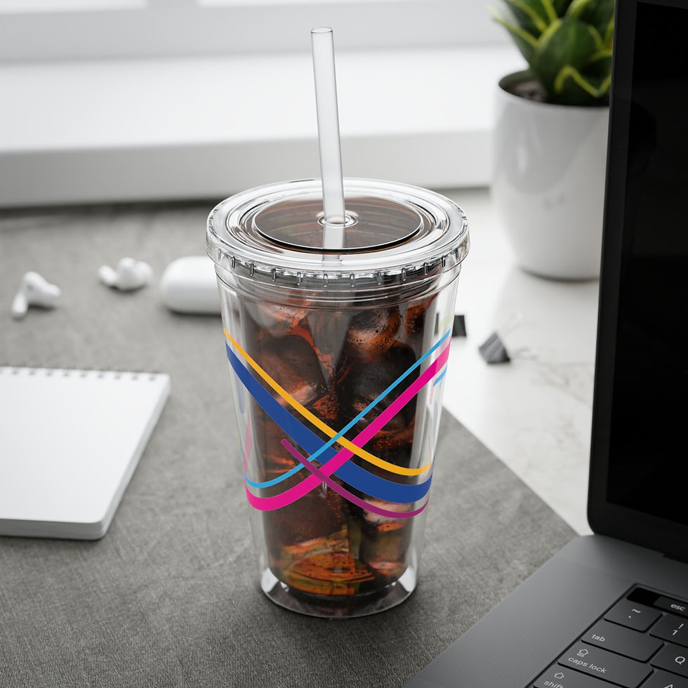 Thumbnail: Sunsplash Tumbler with Straw, 16oz